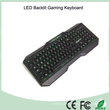Ergonomics Design Laser Printing LED Light Computer Keyboard Gaming (KB-1801EL)